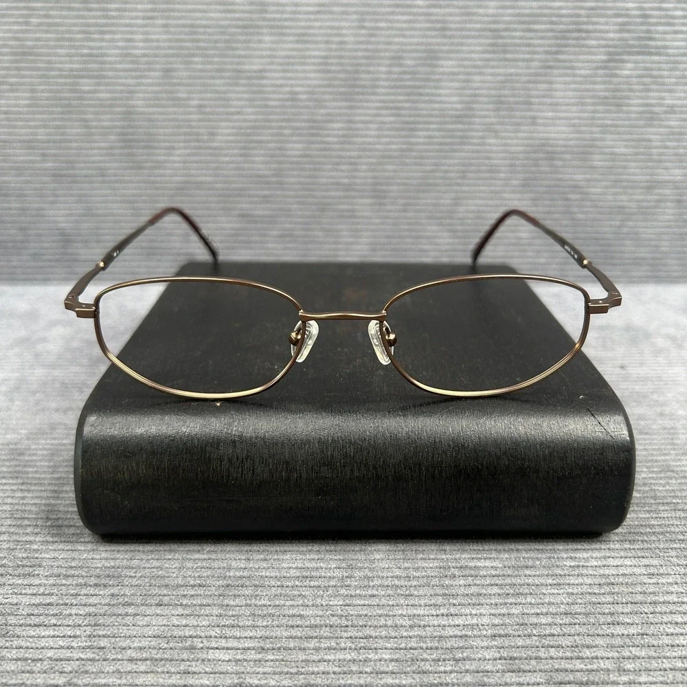 IM it Bronze Oval Metal Y2k Eyeglass Frames 54-19-140 C4 Korea